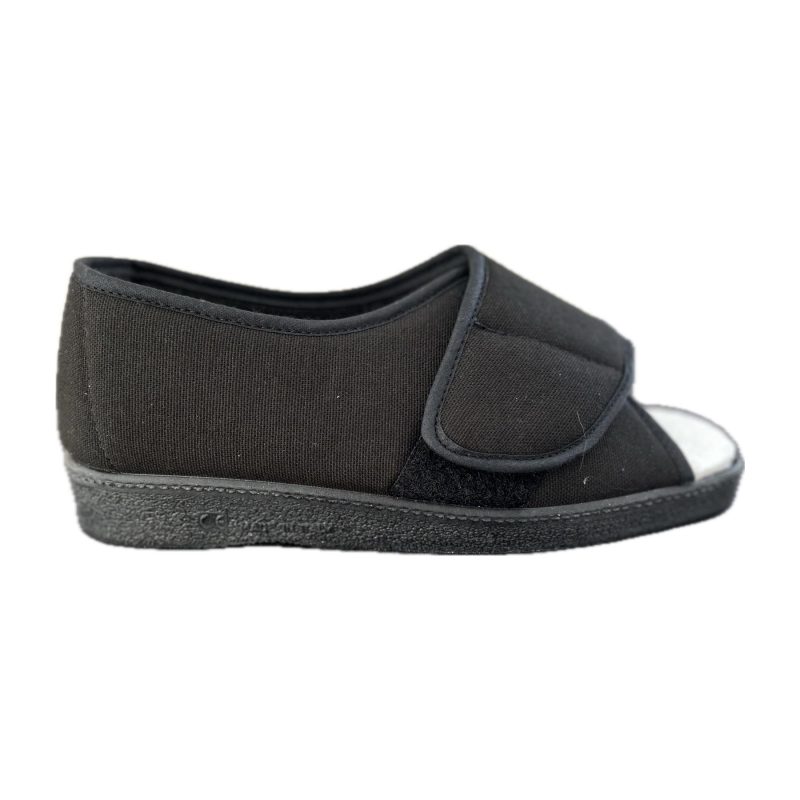 Scarpa a volume variabile con velcro a punta aperta da riabilitazione