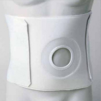 Fascia post operatoria con foro per stomia