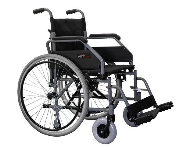 Carrozzina pieghevole con braccioli